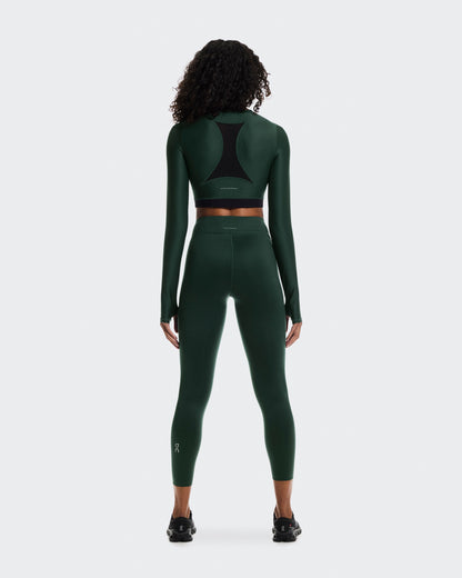 Women's Train Long Sleeve Crop Obsidian - US 1322
