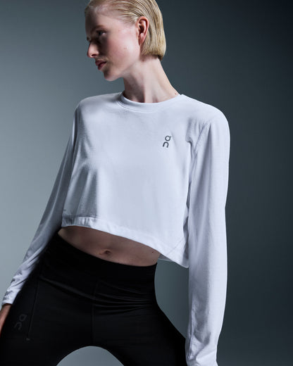 Women's Train Long-T Crop Graphic White - US 1345