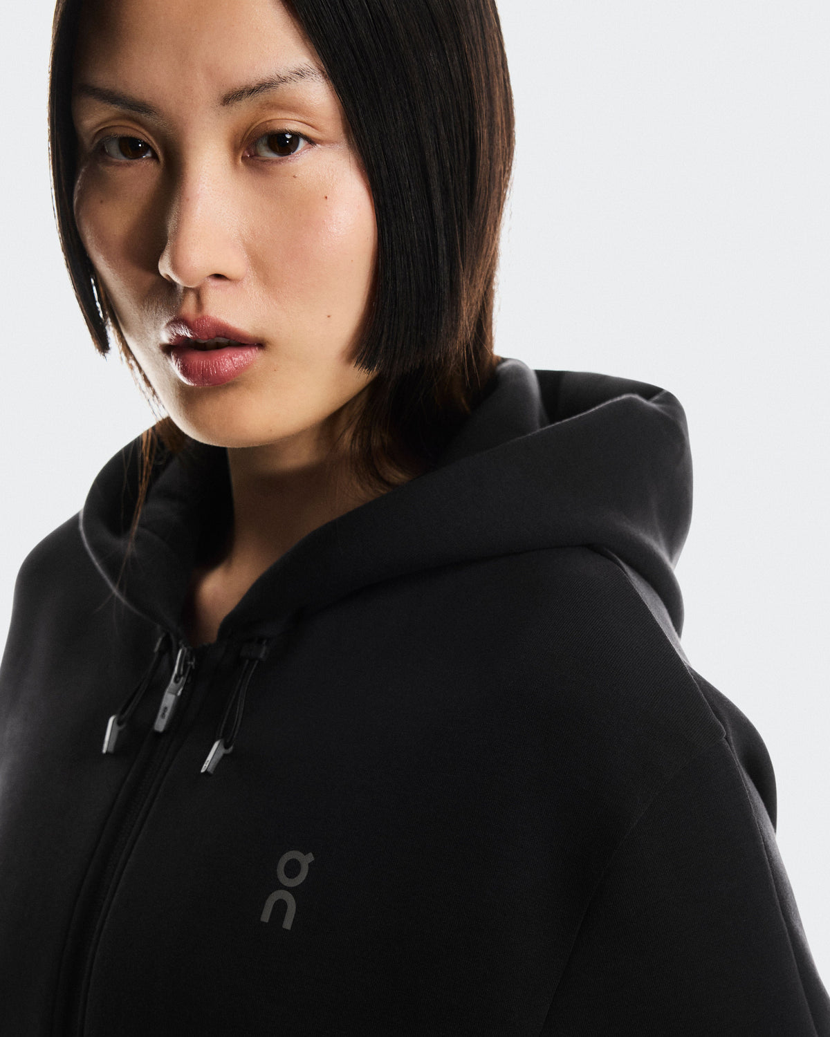 Women's Focus Tech Zip Hoodie Black - US 4795