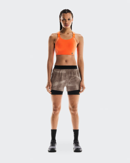 Women's 3" Performance Shorts AOP Cinder | Black - US 6468