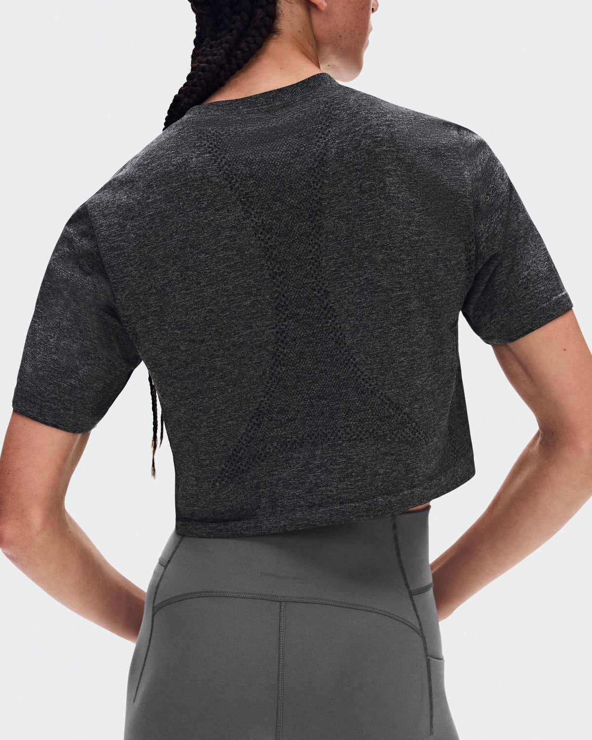 Women's Train Flex-T Crop Ember Heather - US 9201