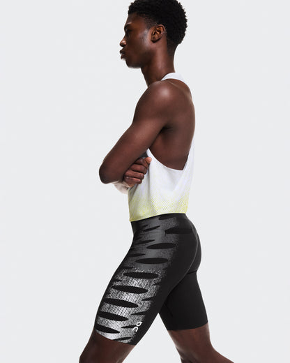 Men's Zero Half Tights Iron | White - US 3326