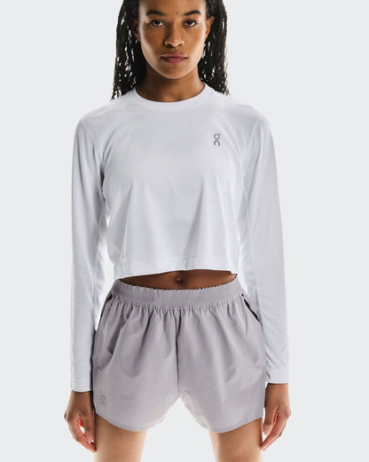 Women's Train Long-T Crop Graphic White - US 1838