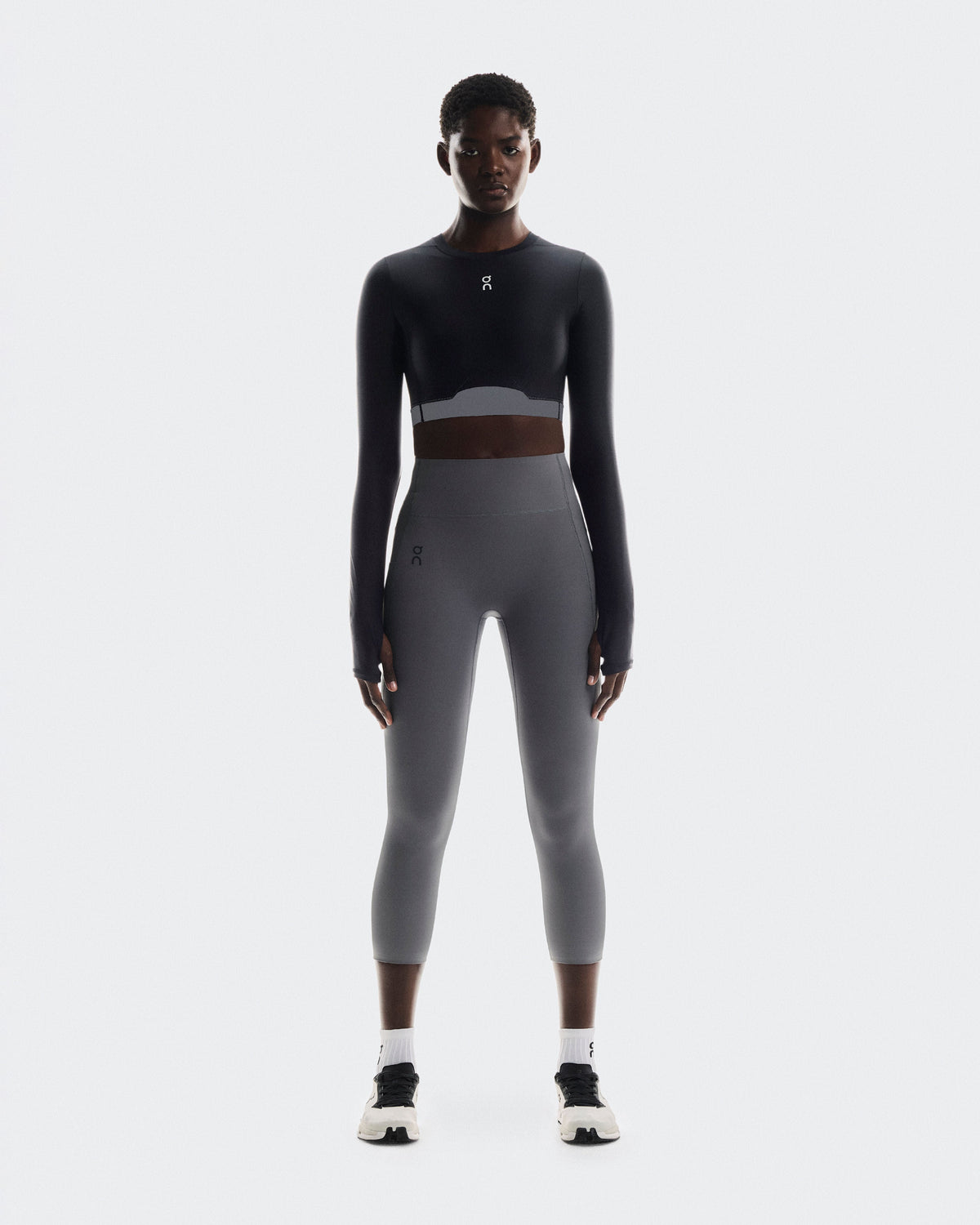 Women's Train Long Sleeve Crop Black - US 9048