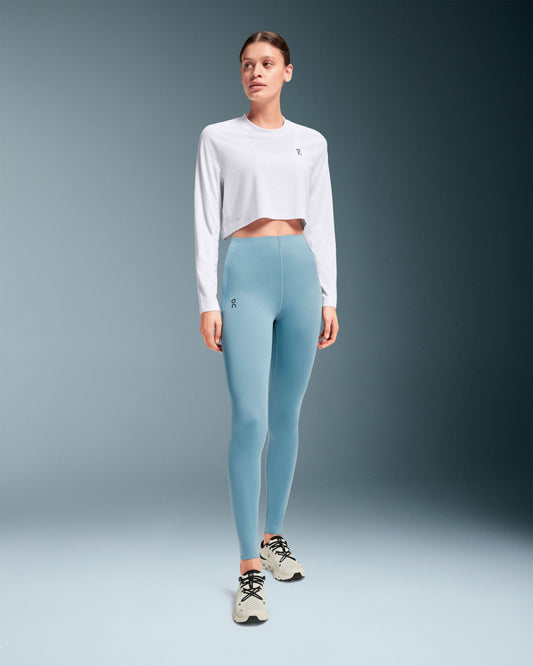 Women's Active Long-T Crop Graphic White - US 6130