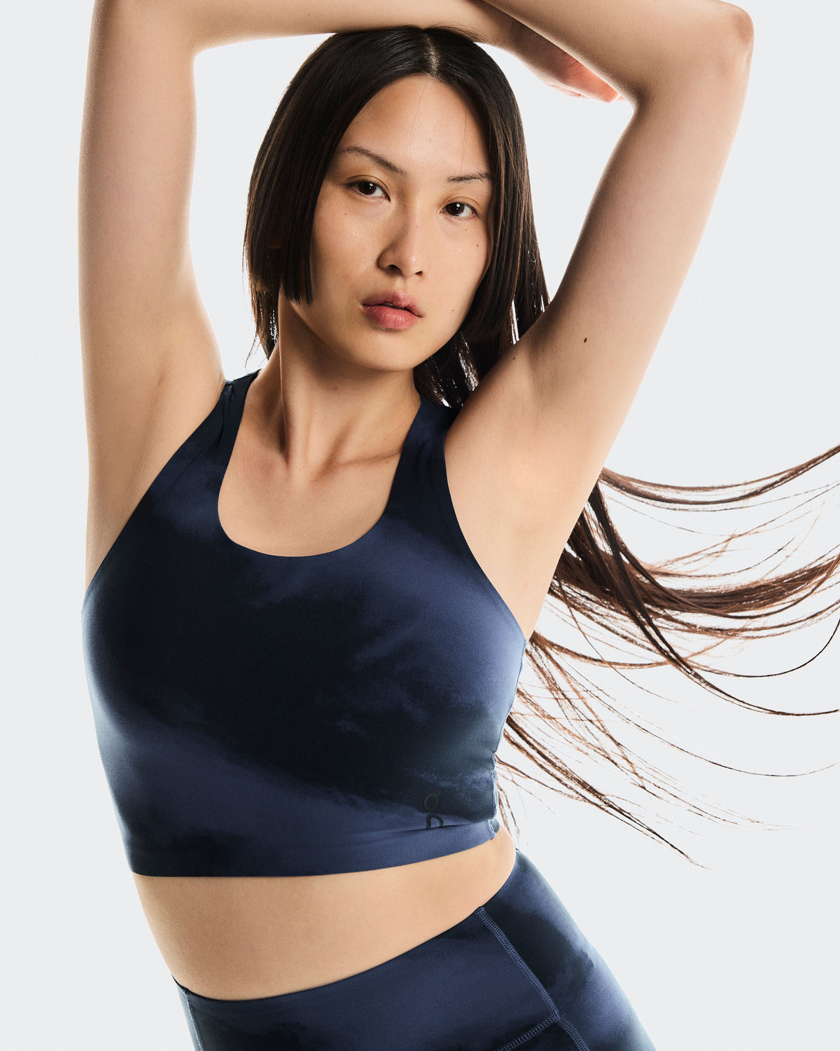 Women's Studio Open Back Crop Acai | Navy - US 2411