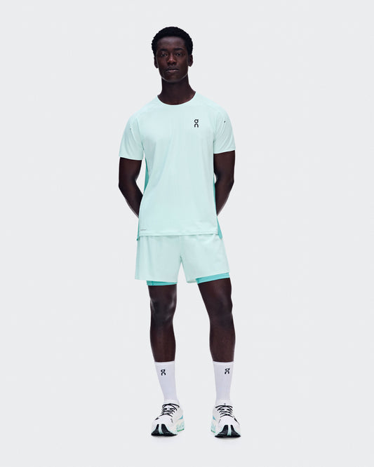 Men's 3" Performance 2/1 Shorts Flurry | Aquamarine - US 1690