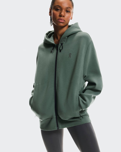 Women's Focus Tech Zip Hoodie Olive - US 9255