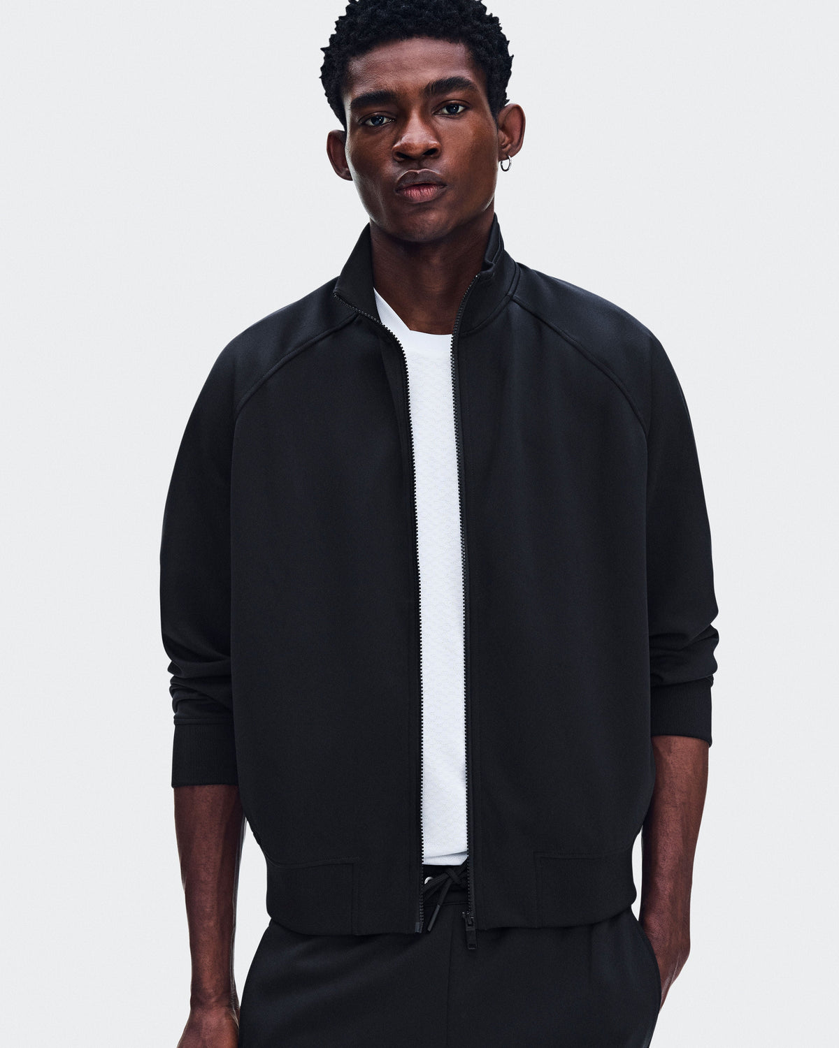 Men's Courtside Full-Zip Black - US 7804