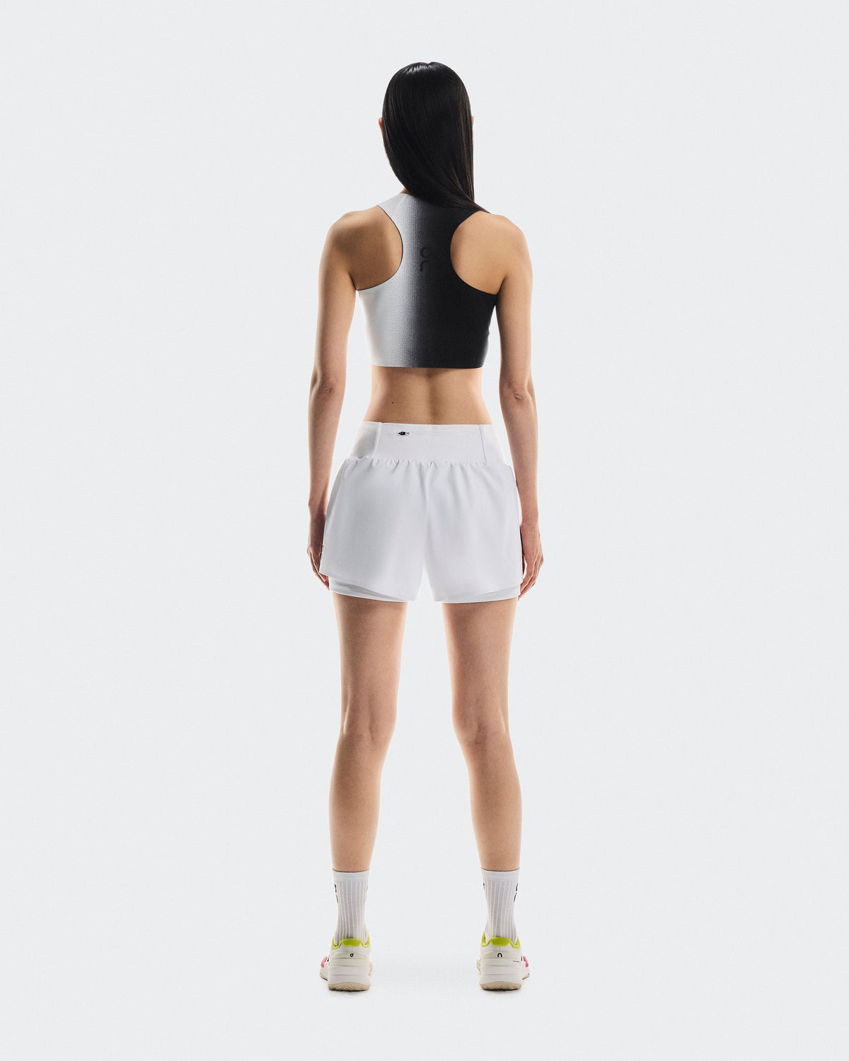 Women's Court Crop Top Black | White - US 6556