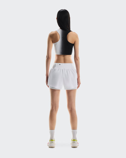 Women's Court Crop Top Black | White - US 6556