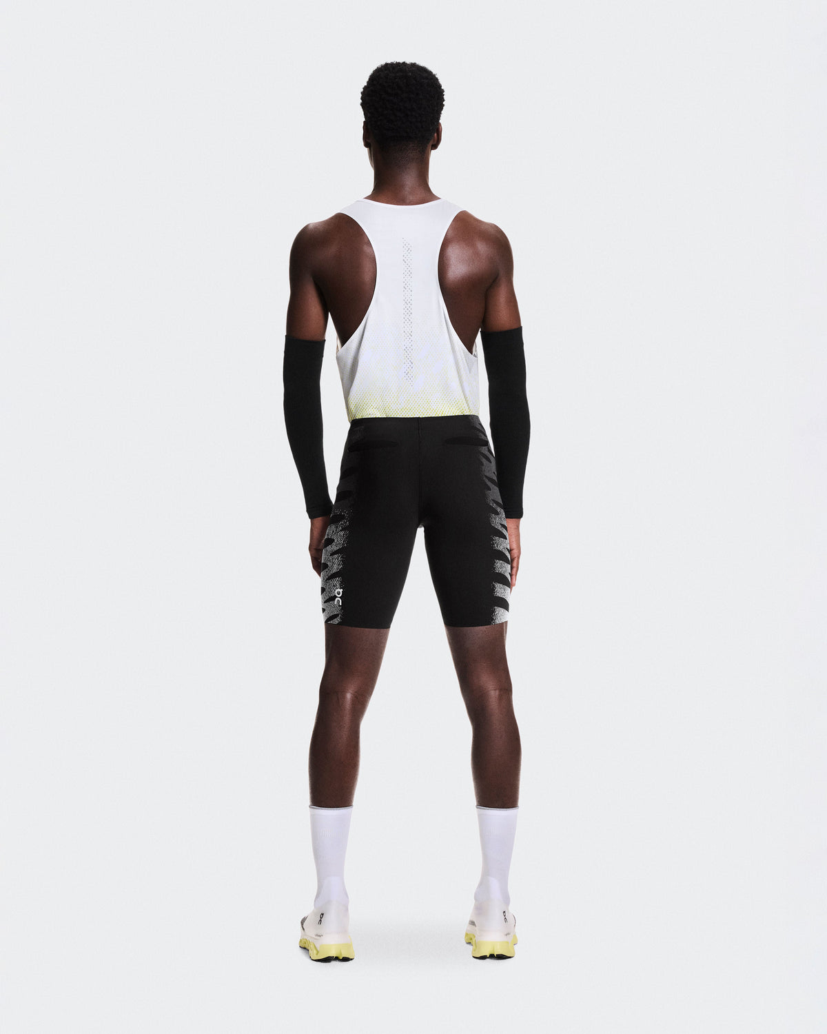 Men's Zero Half Tights Iron | White - US 3326