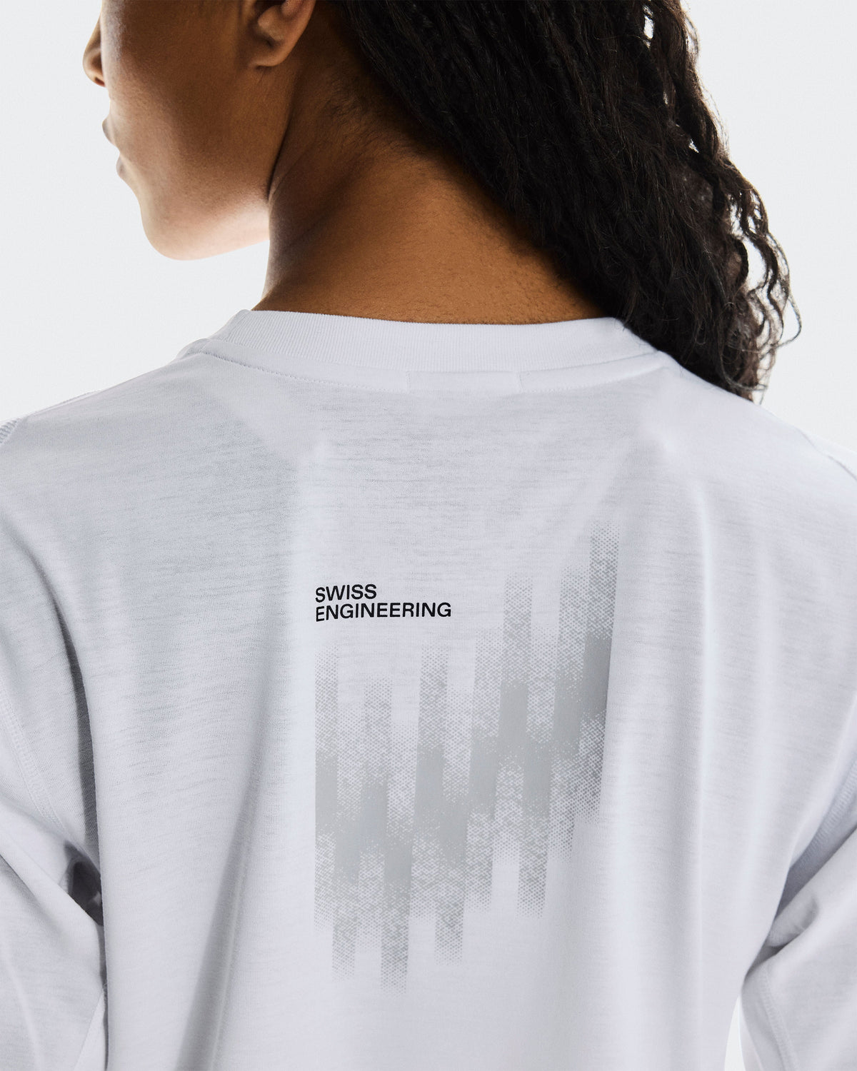 Women's Train Long-T Crop Graphic White - US 1838