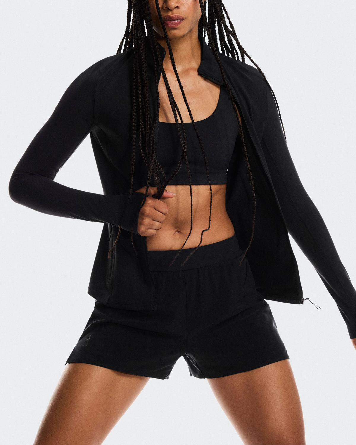 Women's Mesh Shorts Black - US 1317