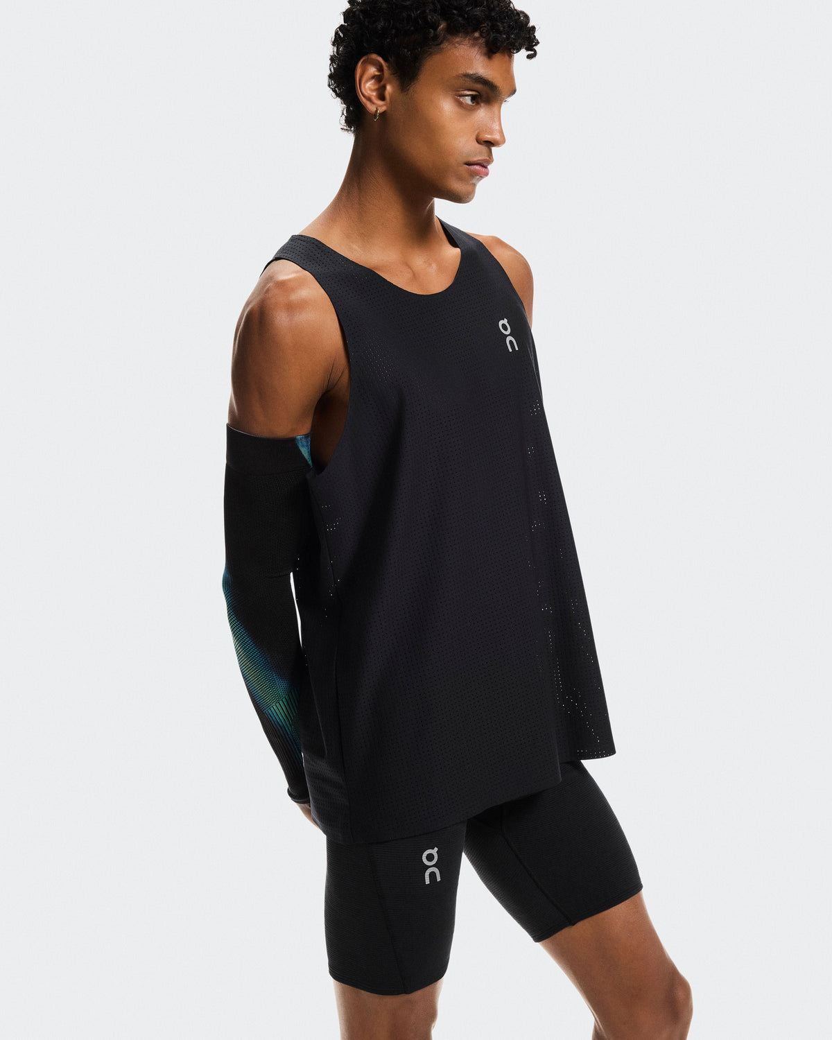 Men's Pace Tights Short Black | Black - US 1918