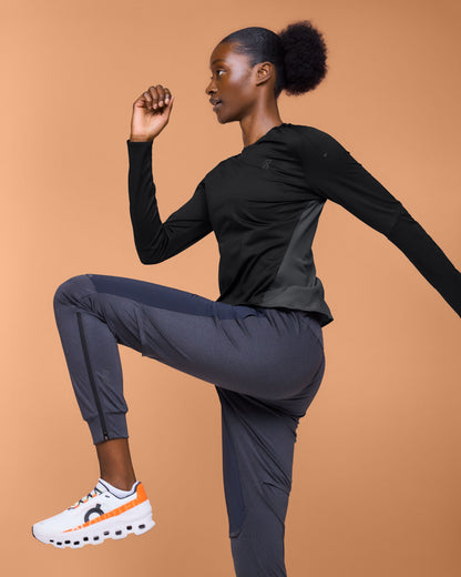 Women's Performance Long-T Black | Eclipse - US 3123
