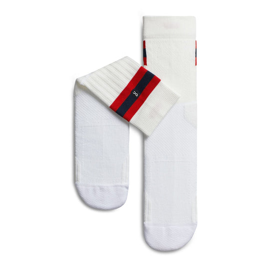 Women's Tennis Sock White | Red - US 8840