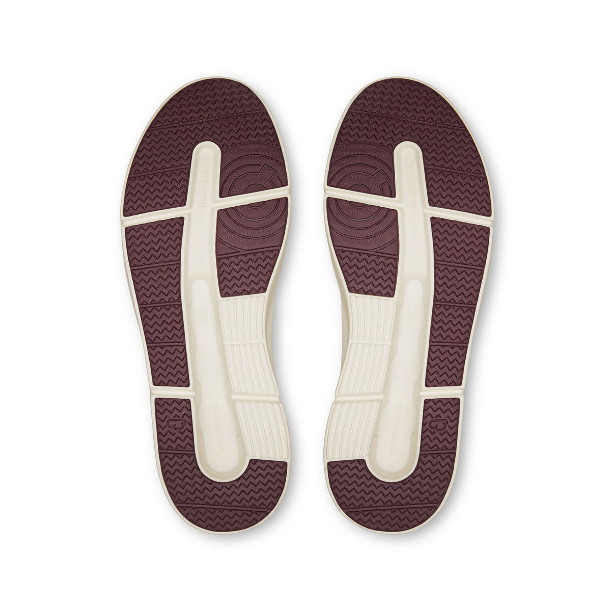 Women's THE ROGER Centre Court Ivory | Maroon - US 5586