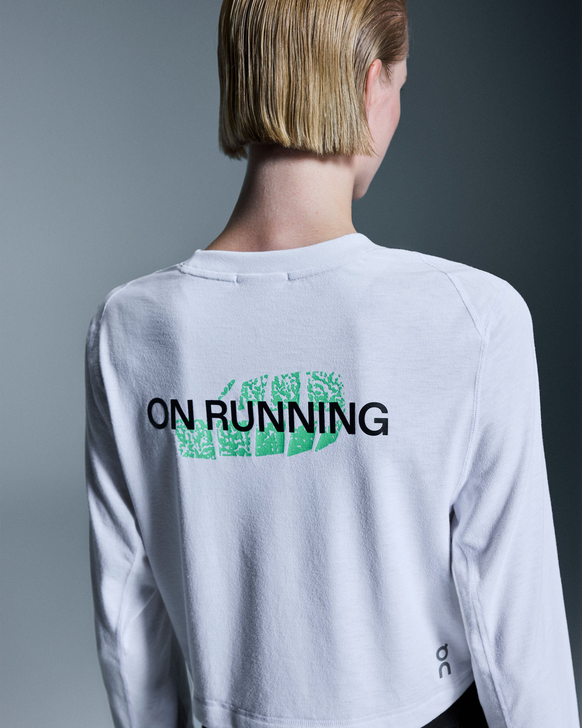 Women's Train Long-T Crop Graphic White - US 1345