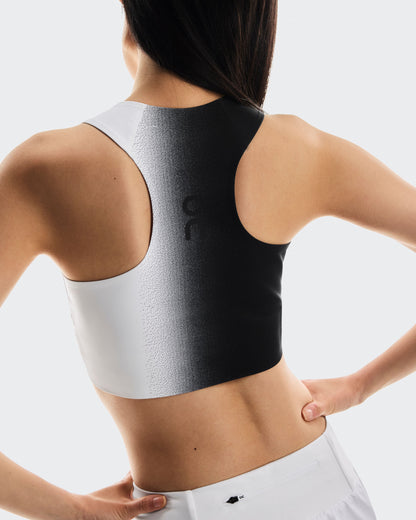 Women's Court Crop Top Black | White - US 6556