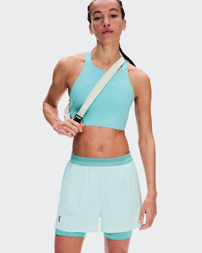 Women's 3" Performance 2/1 Shorts Flurry | Aquamarine - US 9697