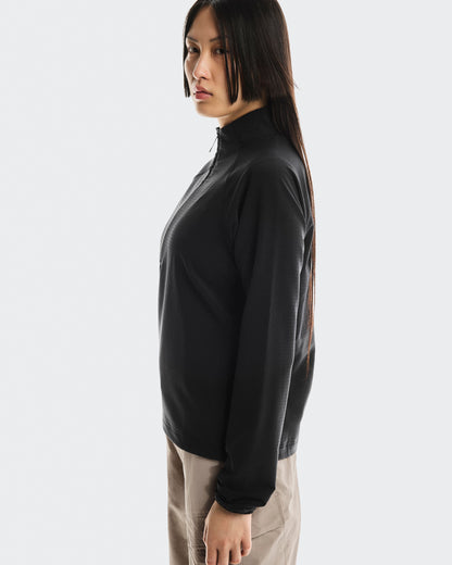 Women's Trek Quarterzip Black - US 7906