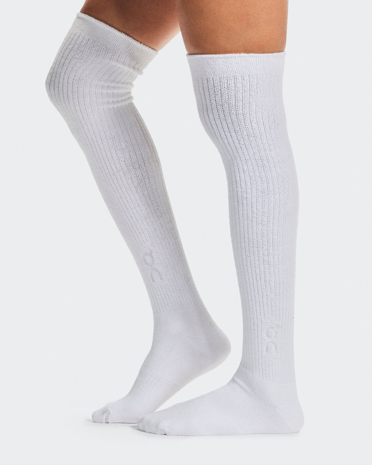 Terry Sock Knee High White - US 3315