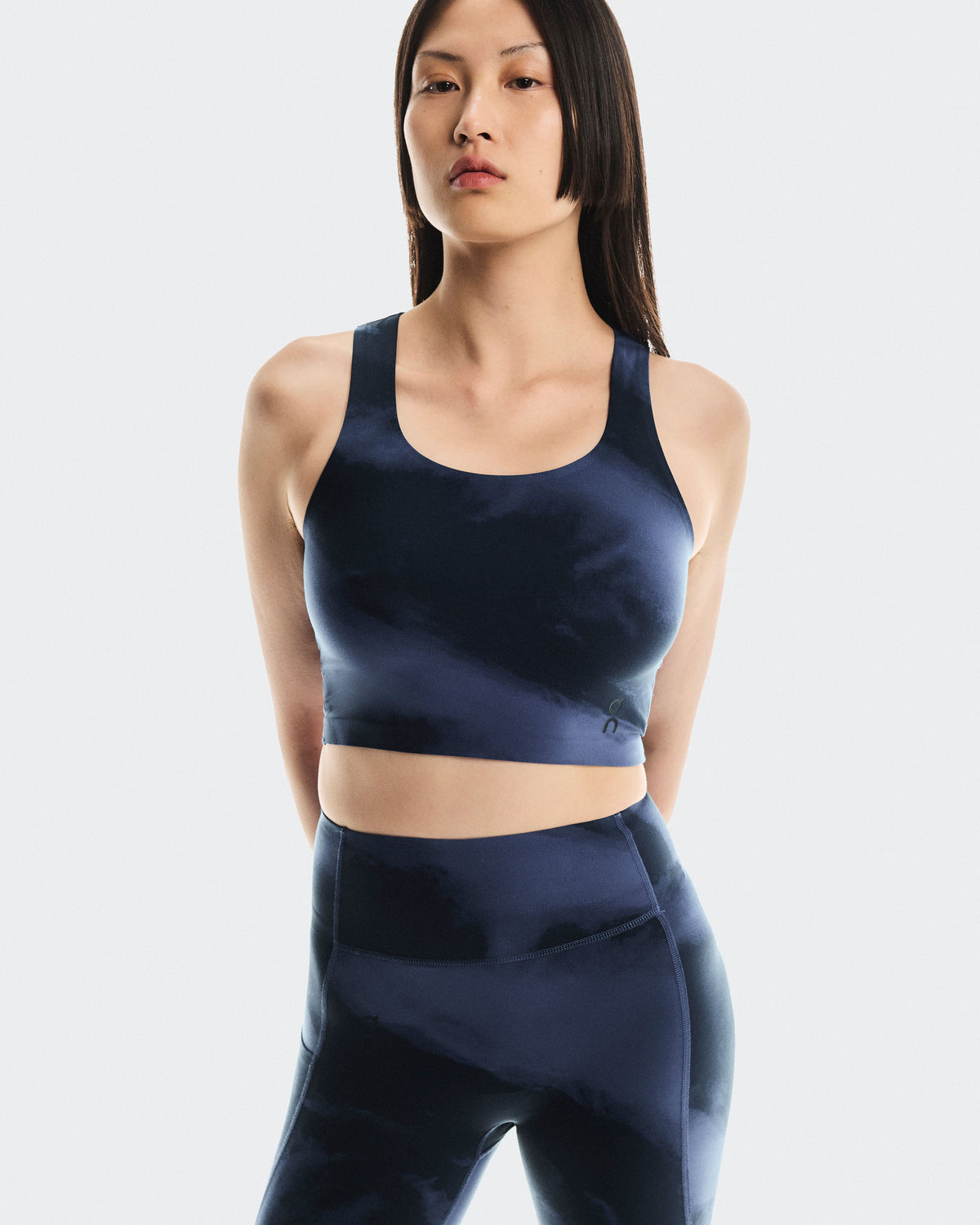 Women's Studio Open Back Crop Acai | Navy - US 2411