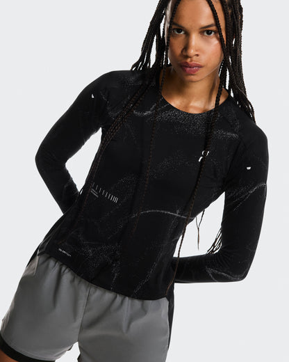 Women's Performance Long-T Lumos Black - US 3488