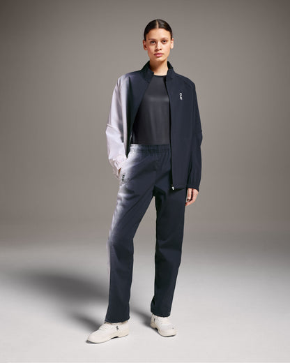 Women's Court Track Pants Black | White - US 5964