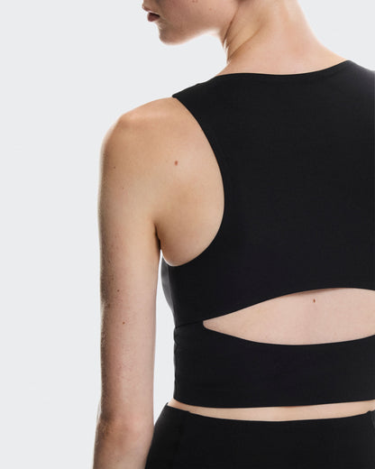 Women's Studio Open Back Crop Black - US 5297