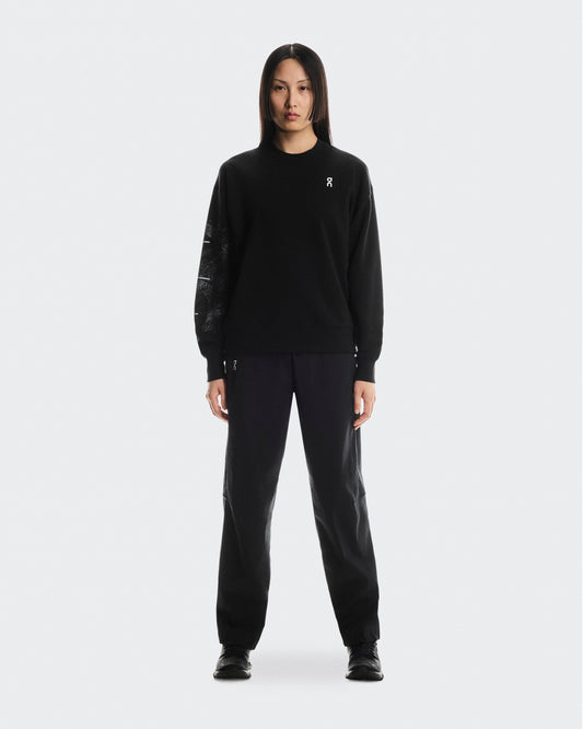 Women's Club Crew Graphic Black | Olive - US 1803