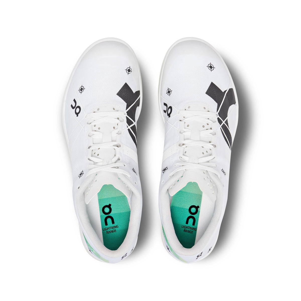 Men's Cloudspike 1500m Undyed-White | Mint - US 1402