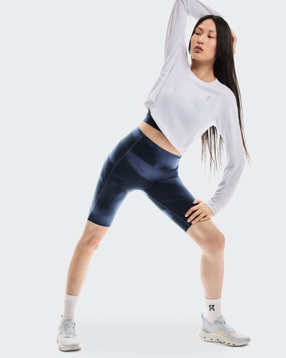Women's Studio Tights Short Acai | Navy - US 1361