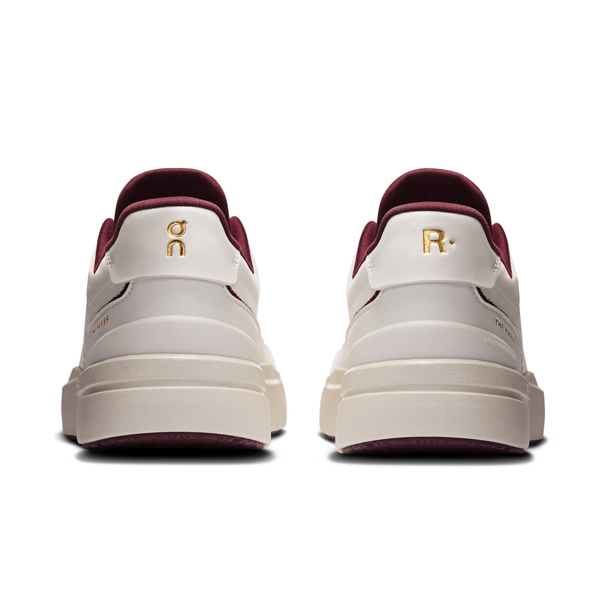 Women's THE ROGER Centre Court Ivory | Maroon - US 5586