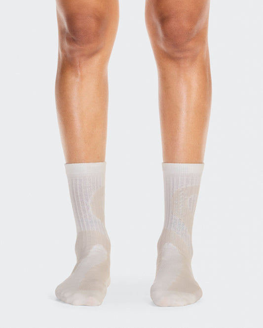 Liquid Logo Sock High 2P Ivory | Tin - US 3069