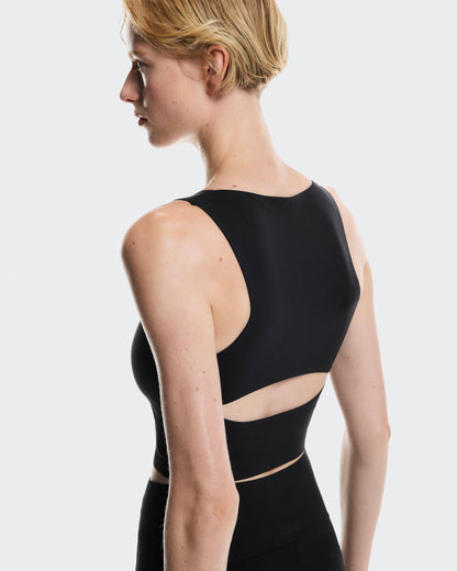 Women's Studio Open Back Crop Black - US 5297