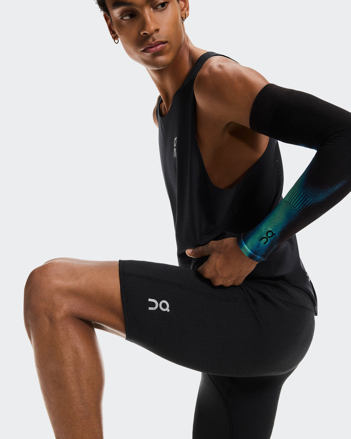 Men's Pace Tights Short Black | Black - US 1918