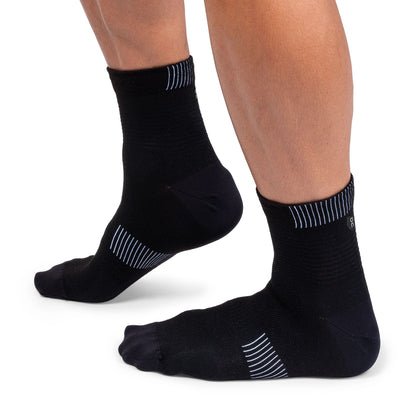 Men's Ultralight Mid Sock Black | White - US 5256
