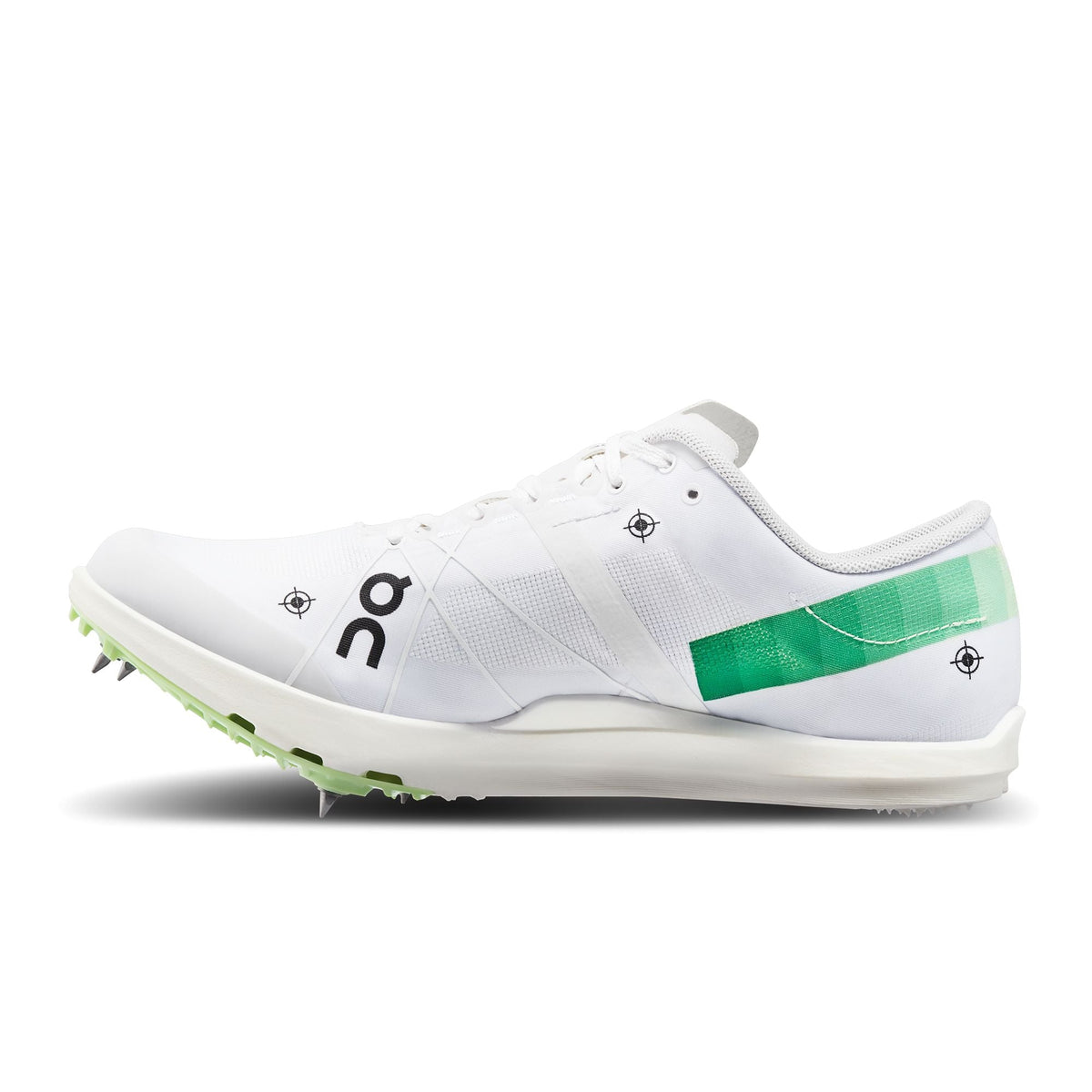 Men's Cloudspike 1500m Undyed-White | Mint - US 1402