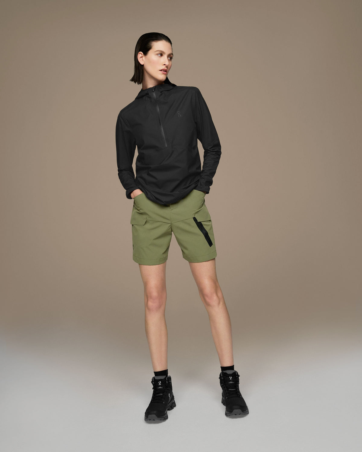 Women's Waterproof Anorak Black - US 9501